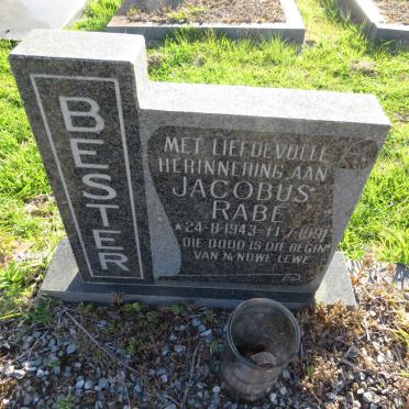 BESTER Jacobus Rabé 1943-1991