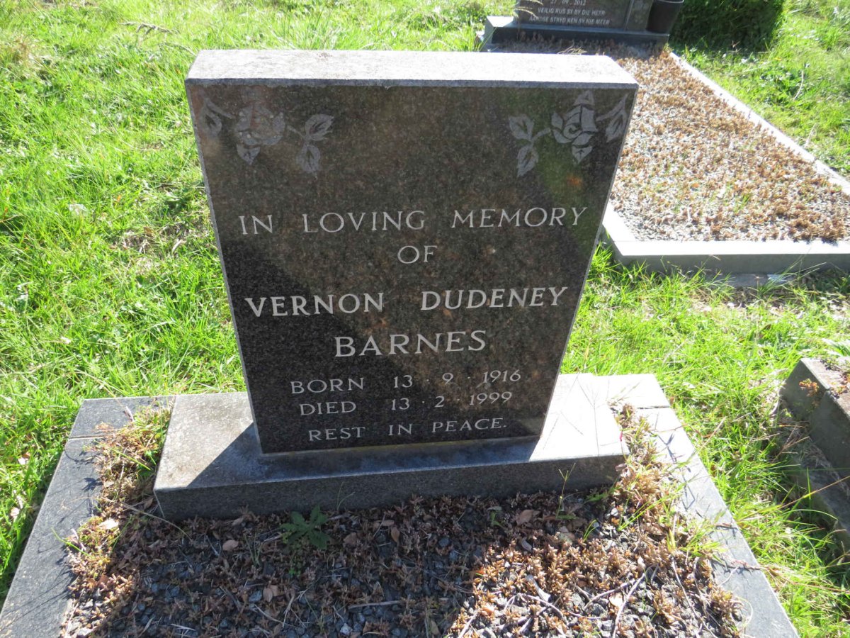 BARNES Vernon Dudeney 1916-1999