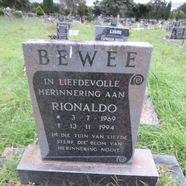 BEWEE Rionaldo 1969-1994