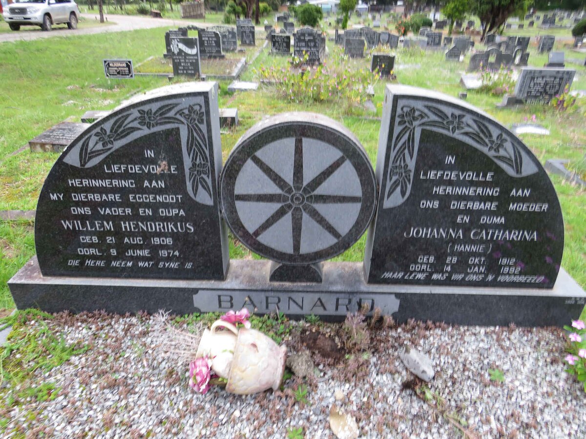 BARNARD Willem Hendrikus 1906-1974 & Johanna Catharina 1912-1992