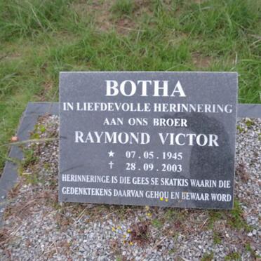 BOTHA Raymond Victor 1945-2003
