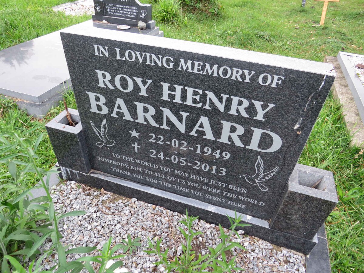 BARNARD Roy Henry 1949-2013
