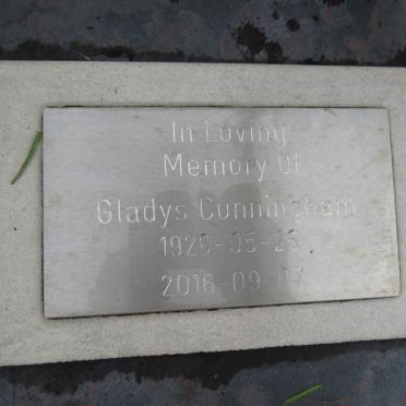 CUNNINGHAM Gladys 1926-2016