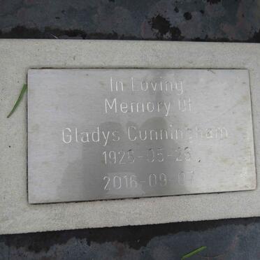 CUNNINGHAM Gladys 1926-2016