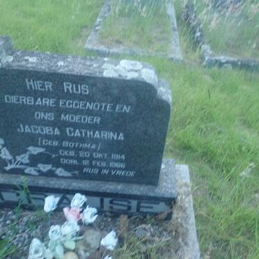 CRAUSE Jacoba Catharina nee BOTHMA 1914-1966