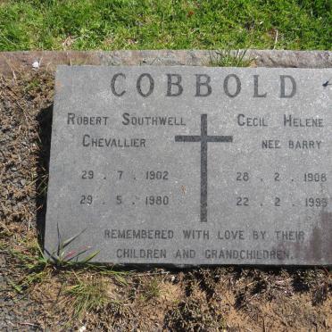 COBBOLD Robert Southwell Chevallier 1902-1980 &amp; Cecil Helene BARRY 1908-1995
