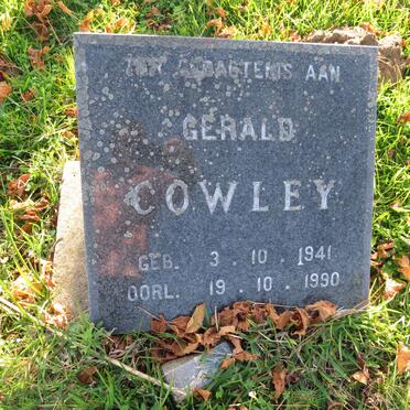 COWLEY Gerald 1941-1990