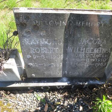 COWLEY Raymond Robert 1905-1983 &amp; Jacoba Wilhelmina DE JAGER 1910-1983