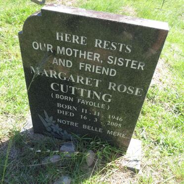 CUTTING Margaret Rose FAYOLLE 1946-2005