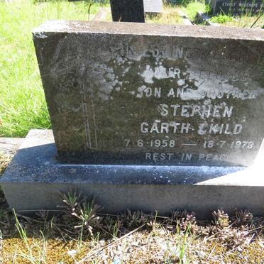 CHILD Stephen Garth 1958-1978