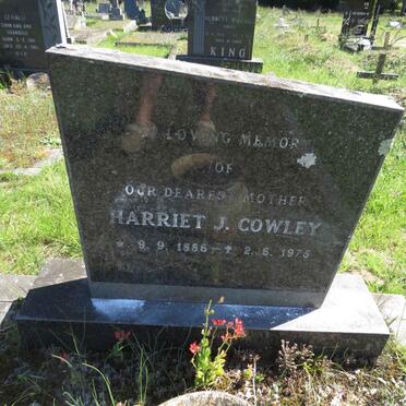 COWLEY Harriet J. 1886-1975