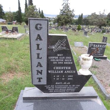 GALLANT Chester William Angus 1993-2001