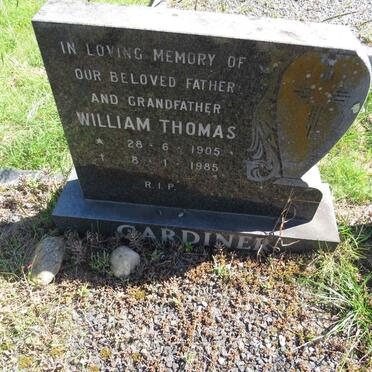 GARDINER William Thomas 1905-1985