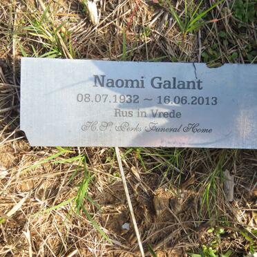 GALANT Naomi 1932-2013