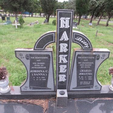 HARKER Charles Johannes 1938-2004 & Jordina C. 1936-2008