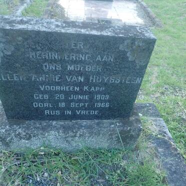 HUYSSTEEN Ellen Annie, van voorheen KAPP 1909-1966