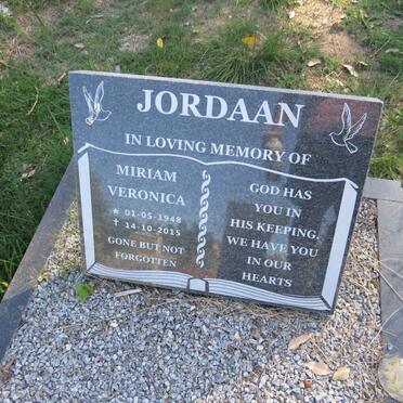 JORDAAN Miriam Veronica 1948-2015