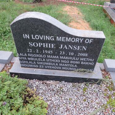JANSEN Sophie 1945-2008