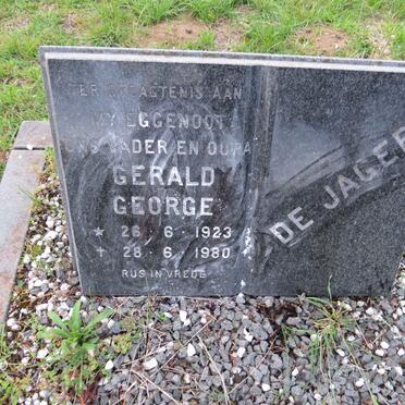 JAGER Gerald George, de 1923-1980