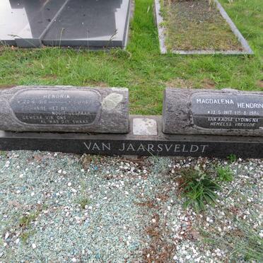 JAARSVELDT Hendrik, van 1910-1977 & Magdalena Hendrina 1917-1984