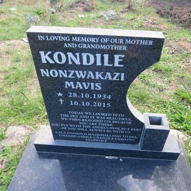KONDILE Nonzwakazi Mavis 1934-2015