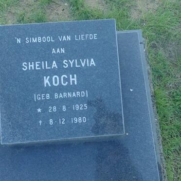 KOCH Sheila Sylvia nee BARNARD 1925-1980