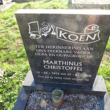 KOEN Marthinus Christoffel 1915-2008