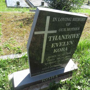 KOBA Thandiwe Evelyn 1938-2021