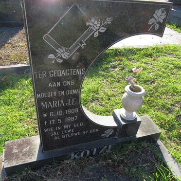 KOTZE Maria J.E. 1909-1987