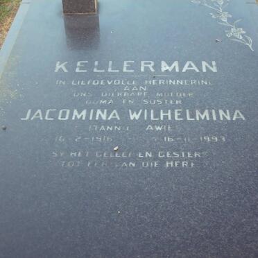 KELLERMAN Jacomina Wilhelmina 1916-1993