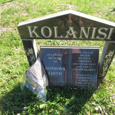 KOLANISI Boniswa Edith 1931-2012