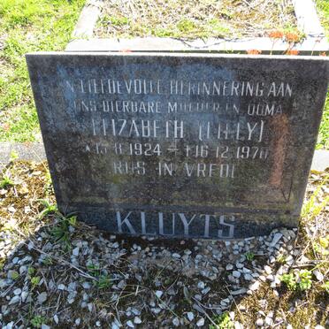 KLUYTS Elizabeth 1924-1970