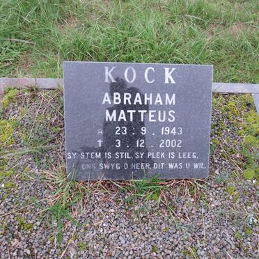 KOCK Abraham Matteus 1943-2002