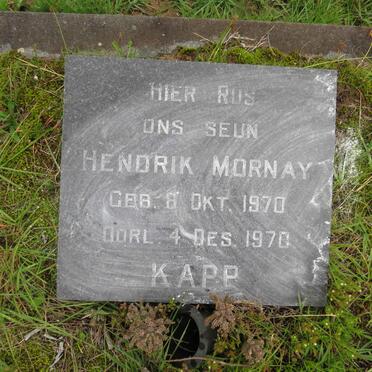KAPP Hendrik Mornay 1970-1970