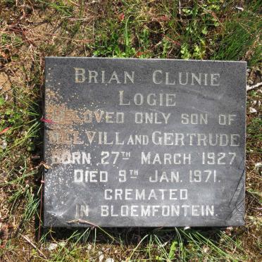 LOGIE Brian Clunie 1927-1971