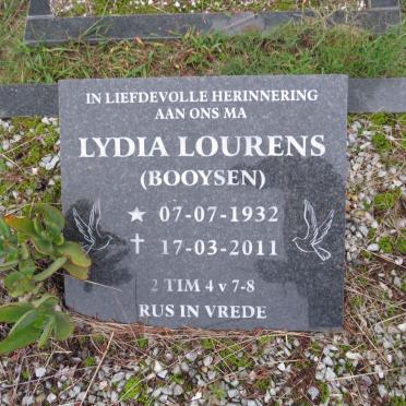 LOURENS Lydia nee BOOYSEN 1932-2011