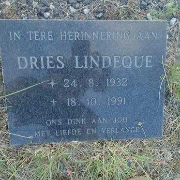 LINDEQUE Dries 1932-1991