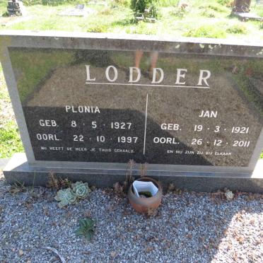LODDER Jan 1921-2011 &amp; Plonia 1927-1997