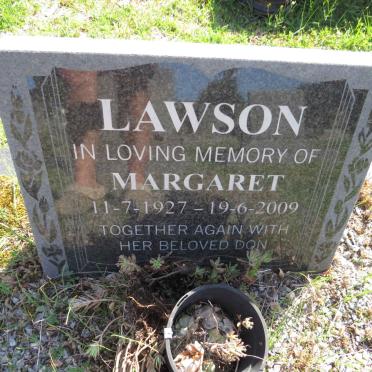 LAWSON Margaret 1927-2009