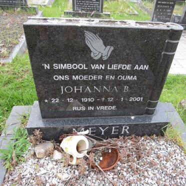 MEYER Johanna B. 1910-2001