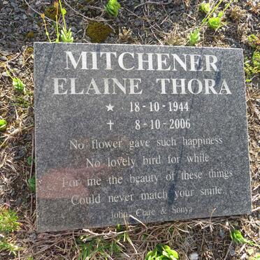 MITCHENER Elaine Thora 1944-2006