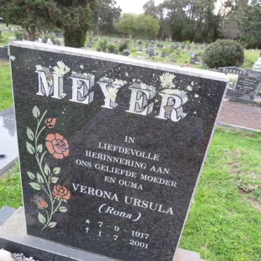 MEYER Verona Ursula 1917-2001