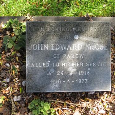 MCCUE John Edward 1915-1977