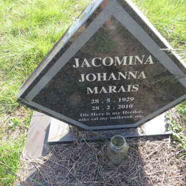 MARAIS Jacomina Johanna 1929-2010