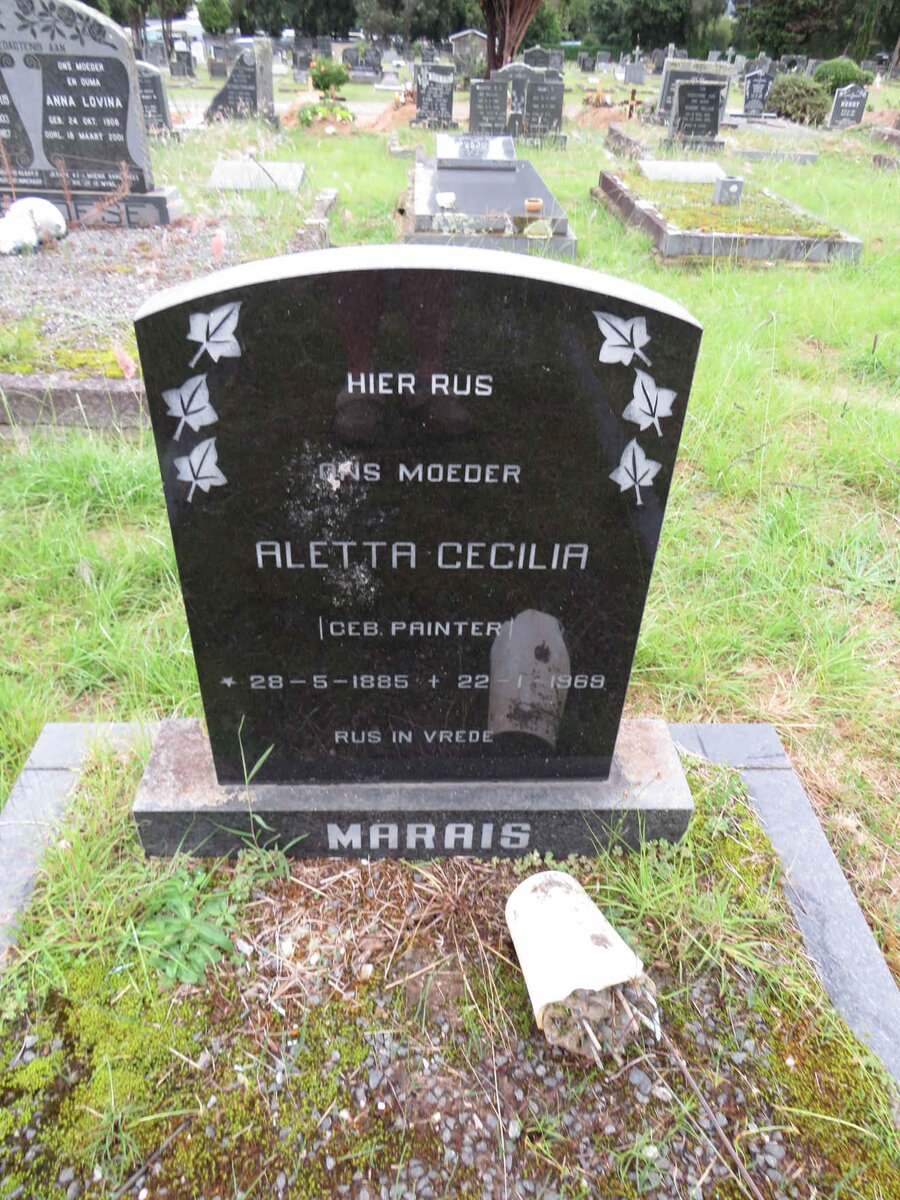 MARAIS Aletta Cecilia 1885-1969