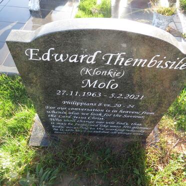 MOLO Edward Thembisile 1963-2021