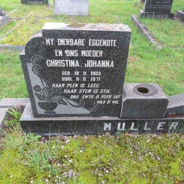 MULLER Christina Johanna 1903-1971