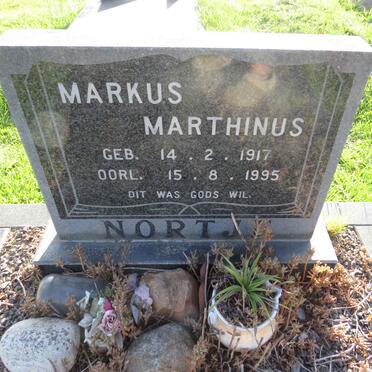 NORTJE Markus Marthinus 1917-1995