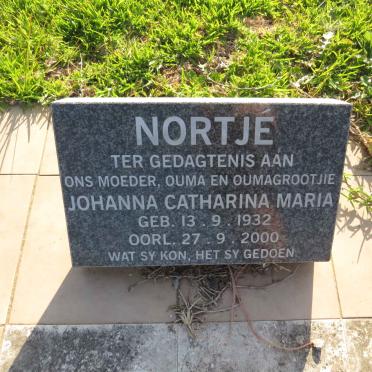 NORTJÉ Johanna Catharina Maria 1932-2000