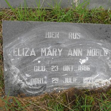 NOBLE Eliza Mary Ann 1886-1971